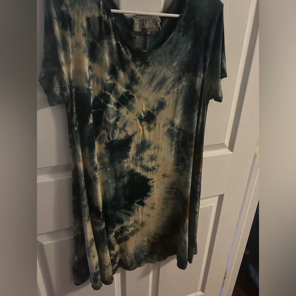 Tie dye T-shirt dress